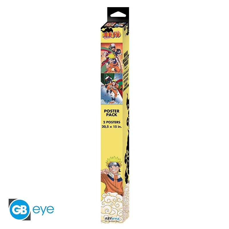 NARUTO - Set 2 Posters Chibi 52x38 - Team 7